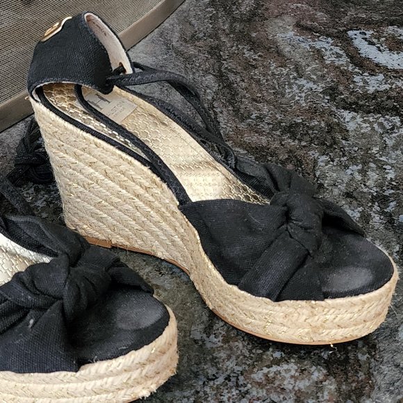 Halston Heritage Open Toe Espadrille Sandals Size 9.5 - Picture 9 of 15